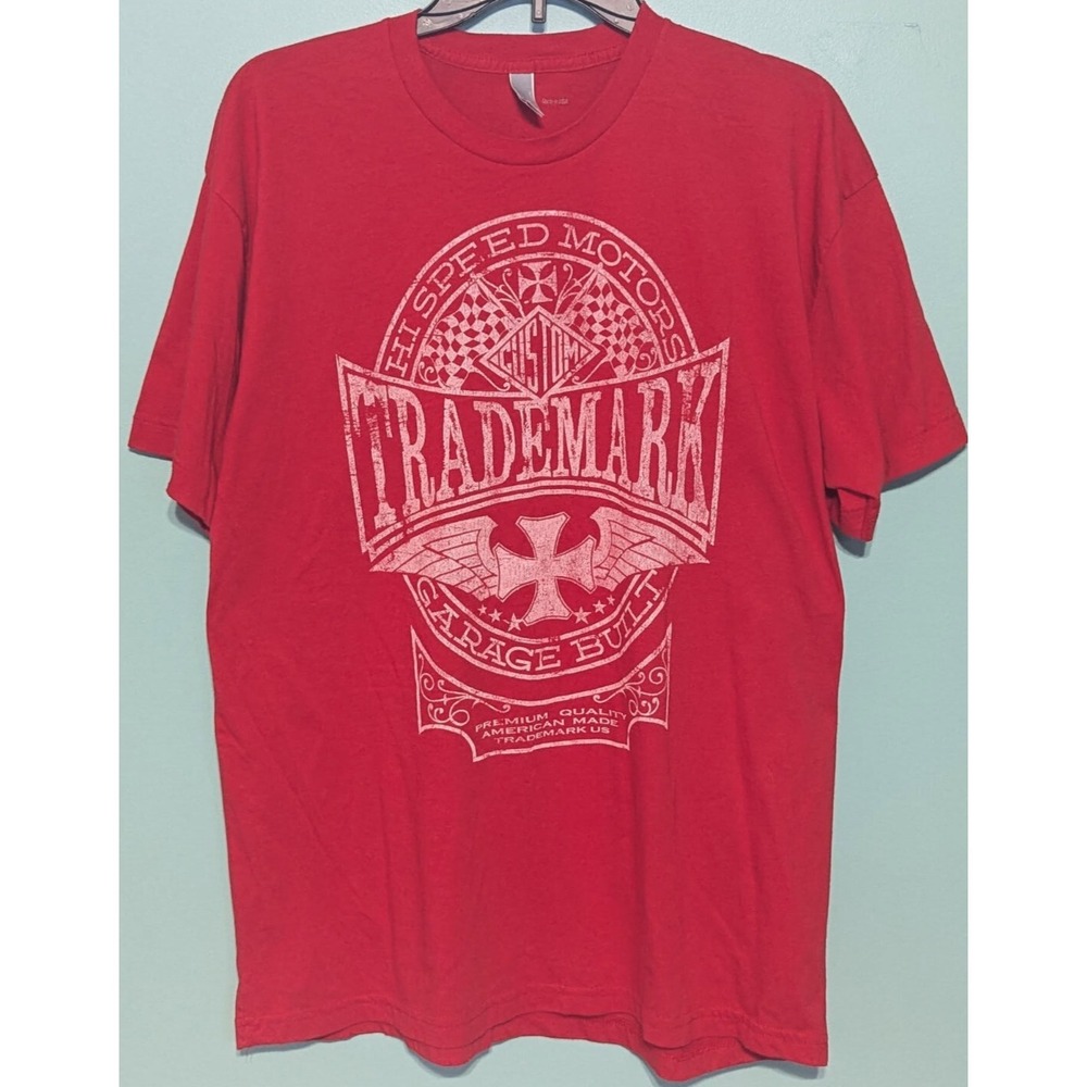Speed Motors Custom Trademark Garage Built T-Shirt Size XL Made in USA
